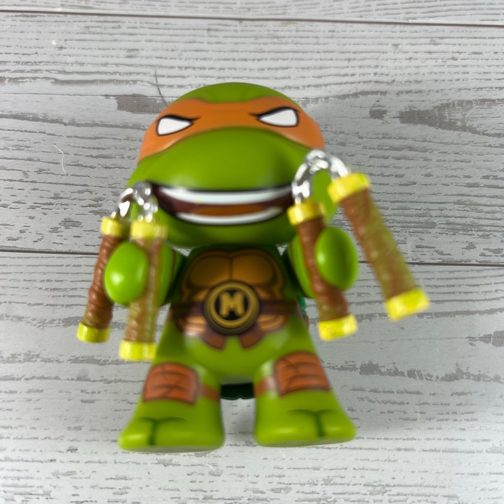 Kidrobot Toy Mini Figure TMNT Michelangelo Turtle Cartoon Figure Collectible